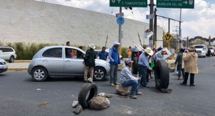 Amenazan habitantes de Ocoyoacac con bloquear la México-Toluca; hay despliegue policiaco