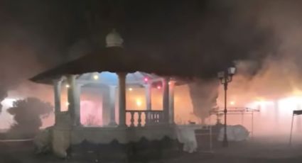 Incendio consume Palacio Municipal de Paracho (VIDEO)