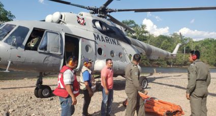 Semar concluye labores de apoyo para sofocar incendio en Veracruz (VIDEO)