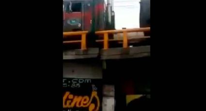 Puente vehicular se mueve como "trampolín" en CDMX (VIDEO)