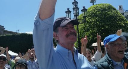 Manifestantes rechazan a Vicente Fox en marcha anti AMLO (VIDEO)