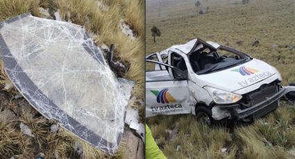 Se accidentan reporteros de TV Azteca en el Nevado de Toluca