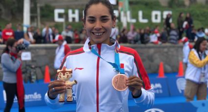 Cecilia Pérez de México se cuelga la medalla de bronce en triatlón (VIDEO)