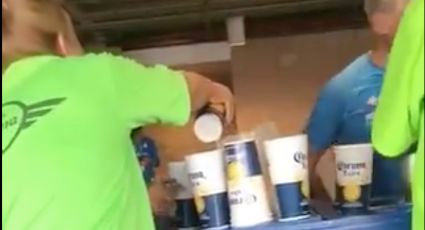 Reciclan cerveza en estadio de futbol (VIDEO)