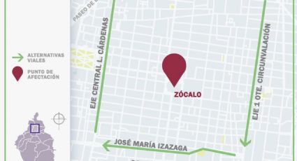 Cierran vialidad en circuito del Zócalo por manifestación