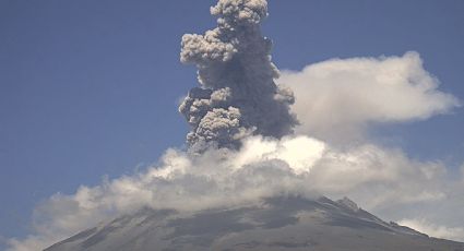 Volcán Popocatépetl registra actividad