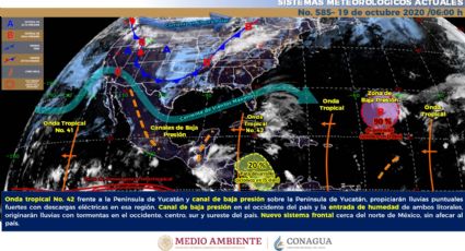 Prevén lluvias con tormentas en occidente, centro y sur de México