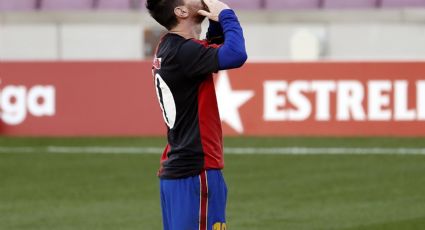 El increíble homenaje de Lio Messi a Maradona en el partido del Barcelona