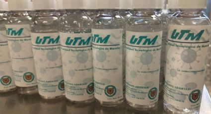 Estudiantes producen gel antibacterial para repartir en Michoacán