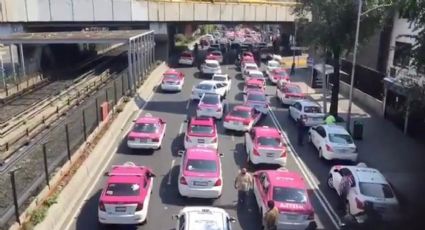 Taxistas alistan plantón en el Ángel de la Independencia