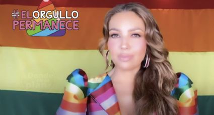'Amor, un sentimiento sin género', dice Thalía durante Marcha del Orgullo LGBTTTI+