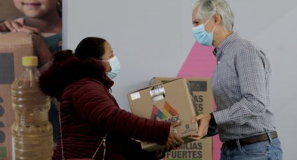 Gobierno mexiquense apoya economía familiar con entrega de canastas alimentarias