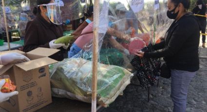 Por sexta vez, Paco Mixcoatl entrega apoyo alimentario en San Andrés Cholula