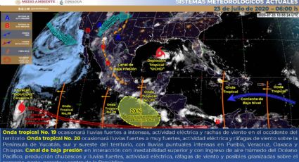 Prevén lluvias y granizadas sobre noroeste, norte, noreste y centro de México 