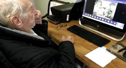 Pese a Covid-19, abuelito de 92 años cumple su sueño de estudiar arquitectura