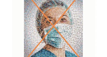 FALSO: Mosaico con funcionarios de Salud que murieron durante pandemia en el mundo