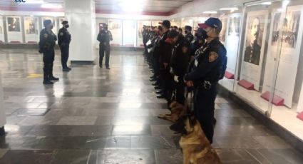Caninos especializados realizan acciones de búsqueda y rescate en el Metro