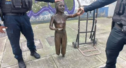 Detienen a sospechoso que robó estatua de bronce en alcaldía Cuauhtémoc 
