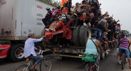 Sale última caravana migrante de este año de frontera sur de México