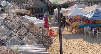 Balacera en Playa Majahua, Acapulco, deja un muerto y un herido