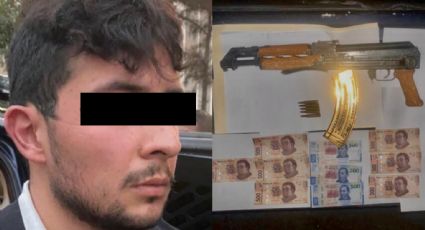 Policías élite detienen a sospechoso armado con “cuerno de chivo” en Iztacalco