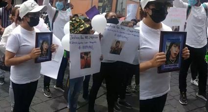 Exigen justicia en Palacio Nacional por feminicidio de Iris Jaquelín
