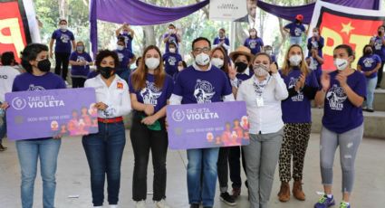 Lanzan tarjeta violeta en MH como apoyo a mujeres