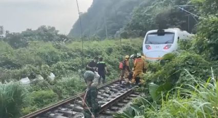 Deja 48 muertos descarrilamiento de tren en Taiwán