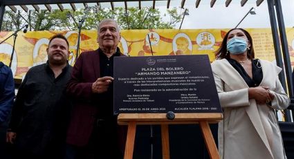 Inauguran plaza en memoria de Armando Manzanero en Tlalpan