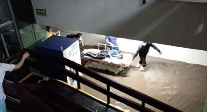 Hospital de Atizapán de Zaragoza se inunda debido a las lluvias
