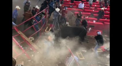 Toro embiste a 10 personas en jaripeo en Michoacán