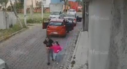 Secuestran a una niña en Tlaxcala; captan el momento exacto en VIDEO