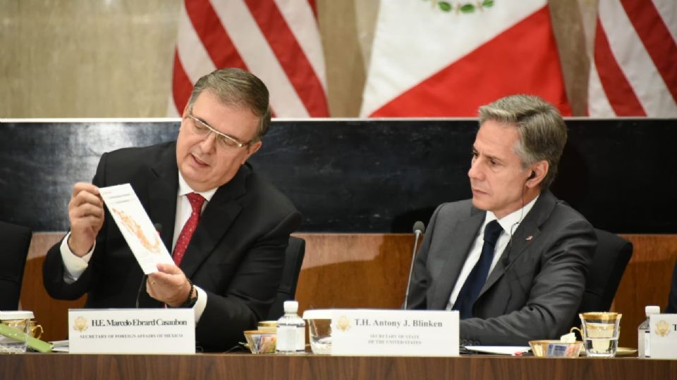 Marcelo Ebrard, canciller de México y Antony Blinken, secretario de Estado de EU.