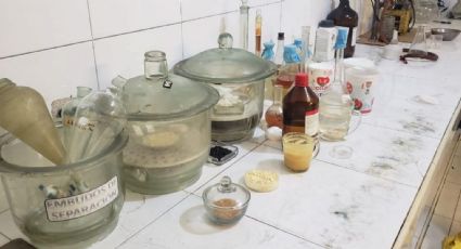 Así son los laboratorios clandestinos de metanfetamina y fentanilo en México: FOTOS