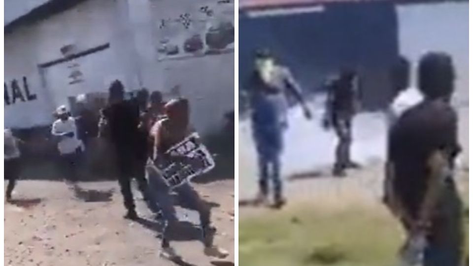 Enfrentamiento entre civiles y la Guardia Nacional, deja a dos personas con herida de bala.