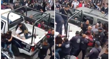 Captan presunto abuso policial hacia estudiantes en Tultepec: VIDEO