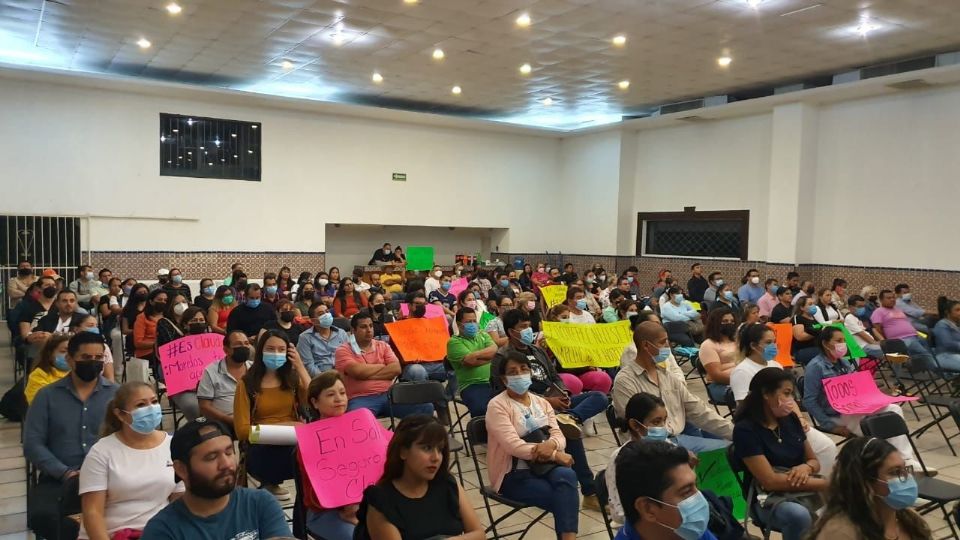 Trabajadores sindicalizados del IMSS apoyan a la jefa de Gobierno de la CDMX.