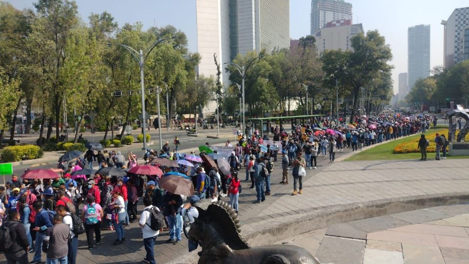 La marcha de la CNTE en CDMX