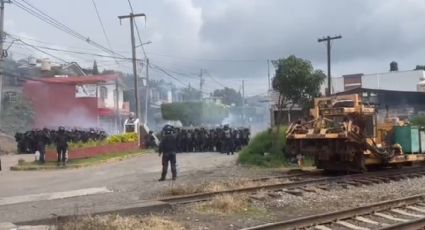 Enfrentamiento en Michoacán entre maestros de la CNTE y la Guardia Civil deja lesionados