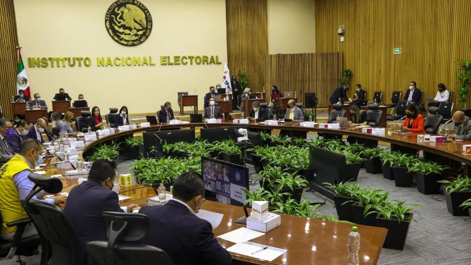 Sala del Pleno del Instituto Nacional Electoral.