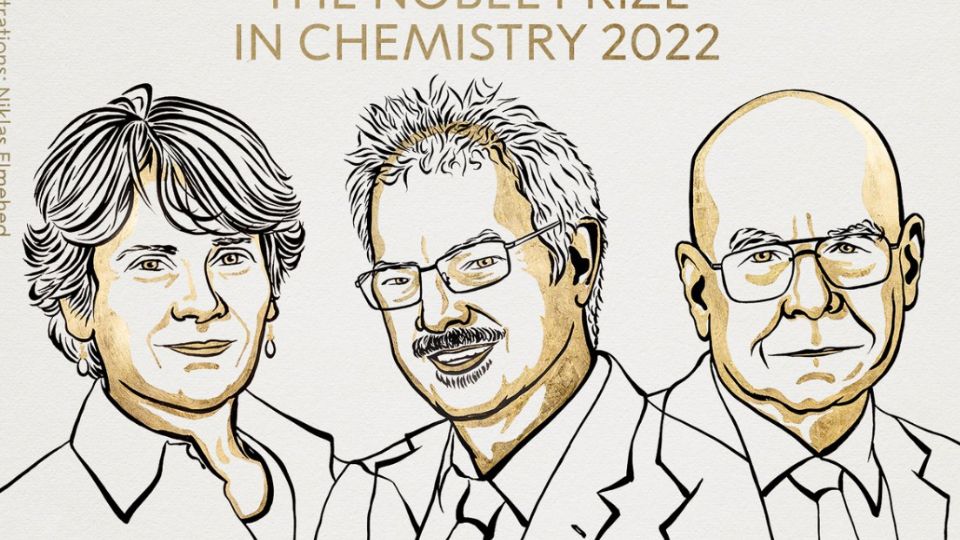 Premio Nobel de Química 2022 para tres exitosos científicos