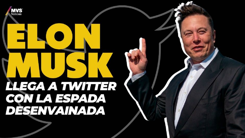 Elon Musk llega a Twitter con la espada desenvainada