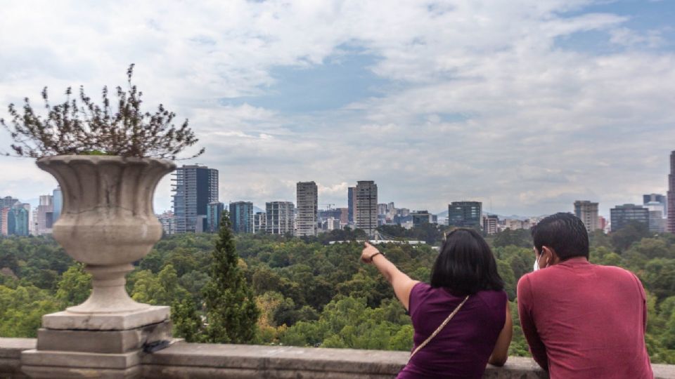 Vista desde el Bosque de Chapultepec.