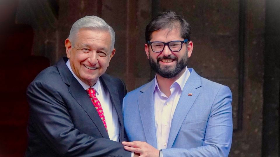 Andrés Manuel López Obrador, presidente de México y Gabriel Boric, presidente de Chile.