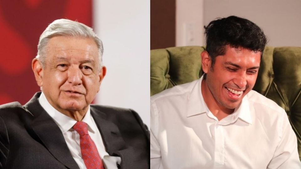 El presidente Andrés Manuel López Obrador compartió que vio el partido de México con el actor Tenoch Huerta.