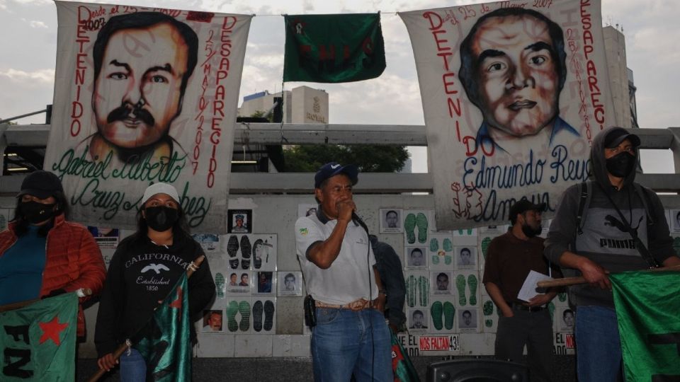 Protesta por desaparición de integrantes del EPR.