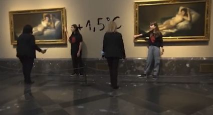 Detienen a dos activistas que se pegaron a los cuadros de Francisco de Goya