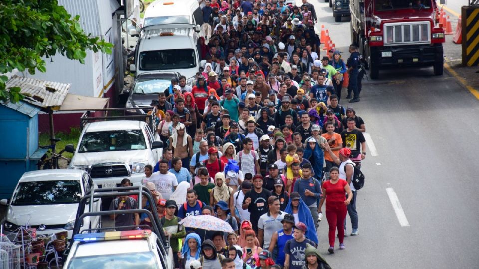 Migrantes en su paso por México.