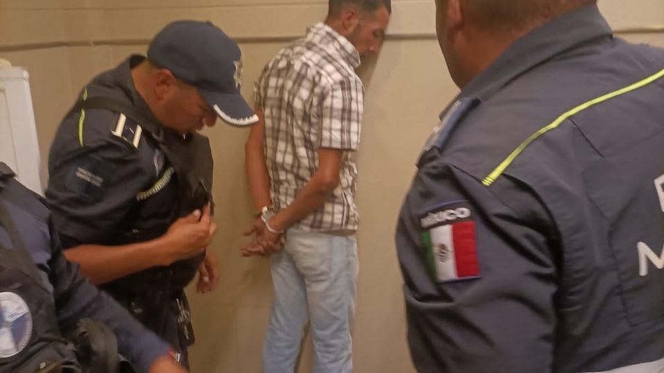 El detenido fue puesto a disposición del ministerio público.