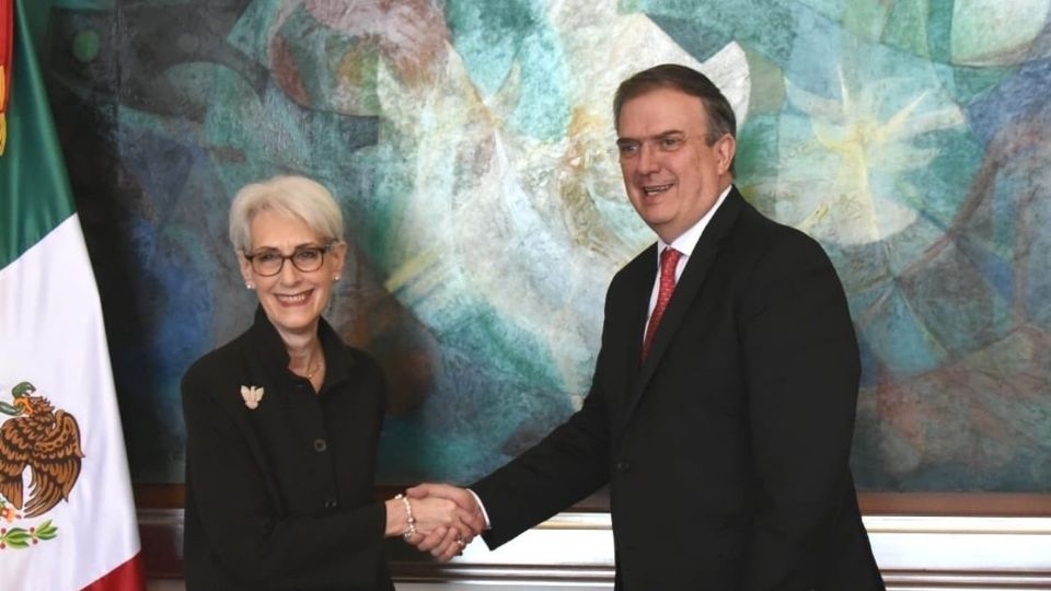 Canciller Marcelo Ebrard y  subsecretaria del Departamento de Estado de Estados Unidos, Wendy Sherman.